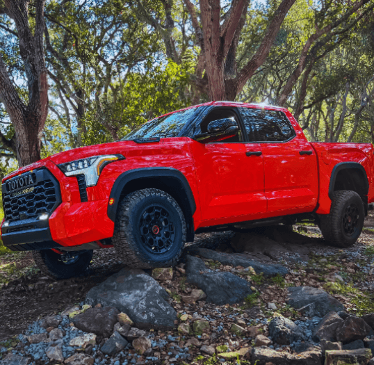 Bold Orange Toyota Tundra