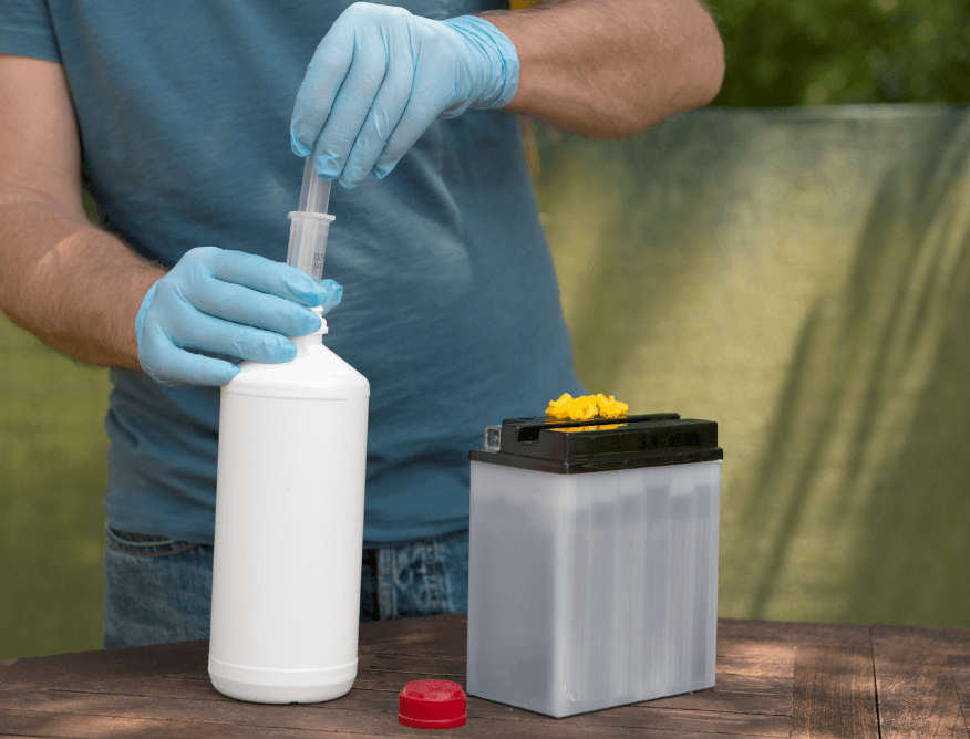 Step-by-step guide to cleaning battery acid leaks