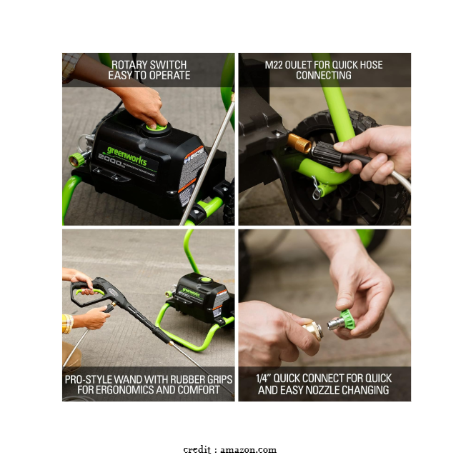 How to Use the Greenworks 2000 PSI Electric Pressure Washer