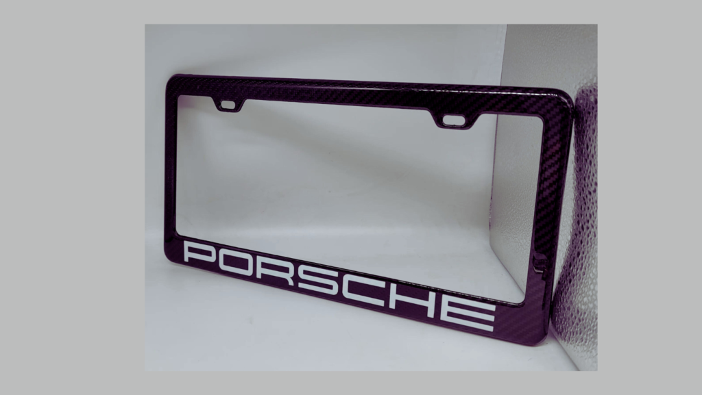 Porsche License Plate Frame
